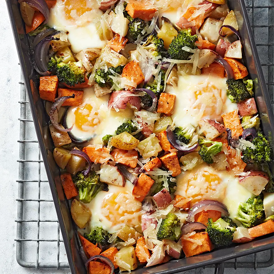 Roasted Vegetables and Eggs