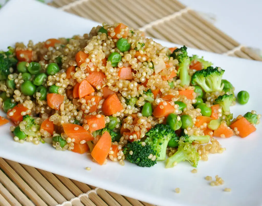 Quinoa and vegetable stir-fry