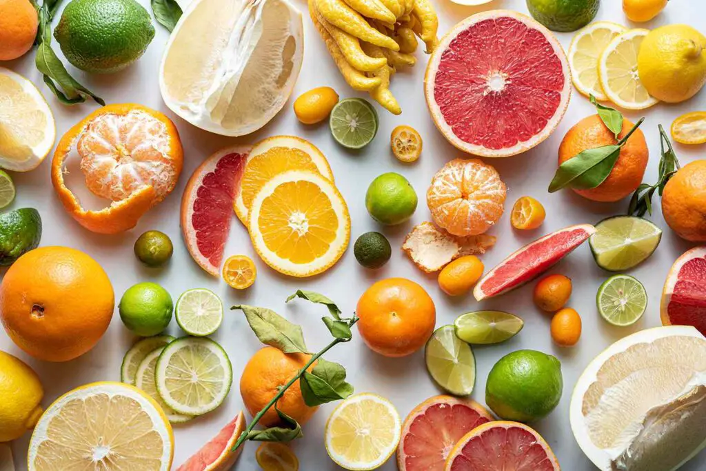 Citrus Fruits: Oranges, lemons, grapefruits, and other citrus fruits 